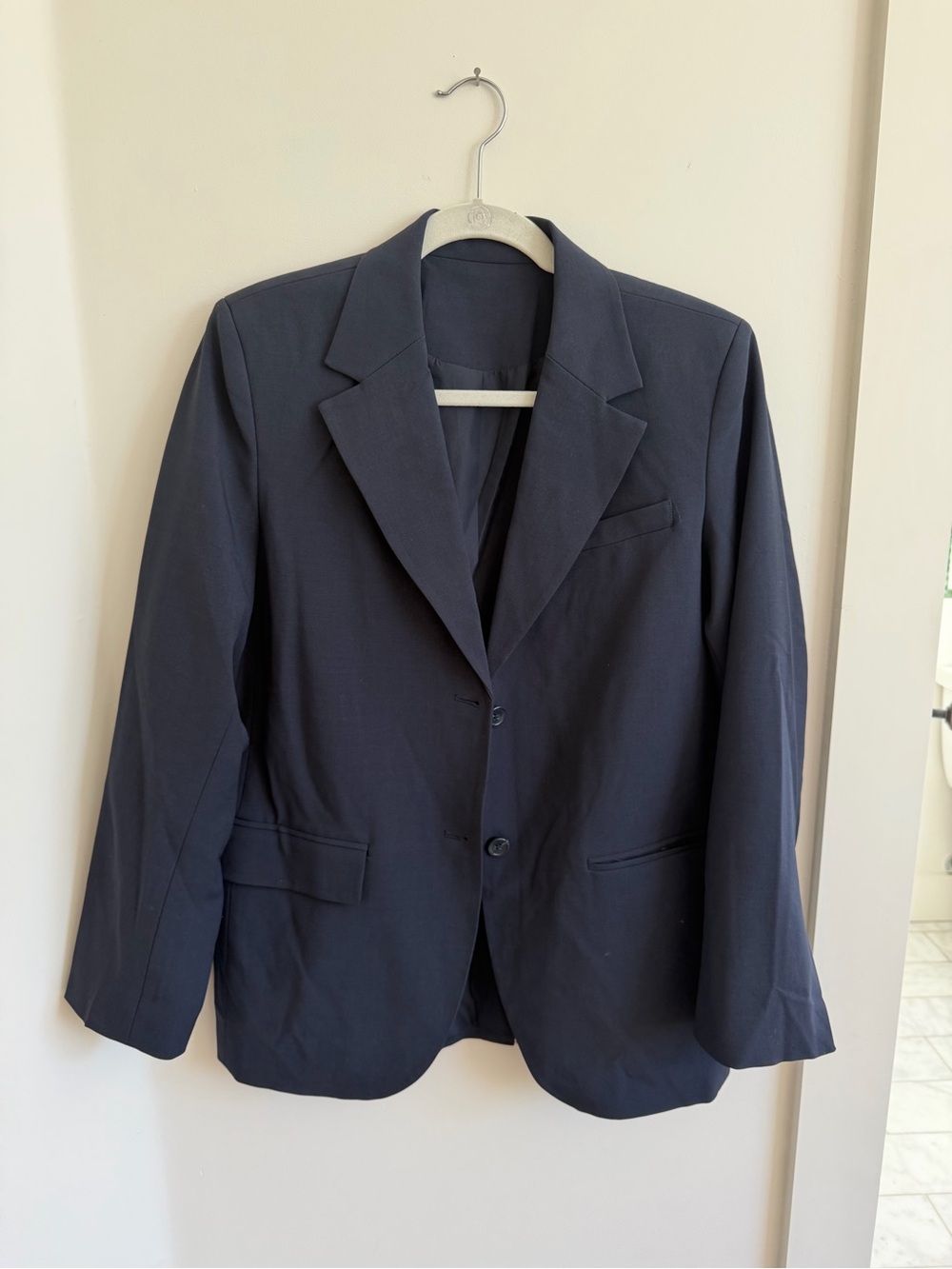 Women’s Navy Oversized Blazer